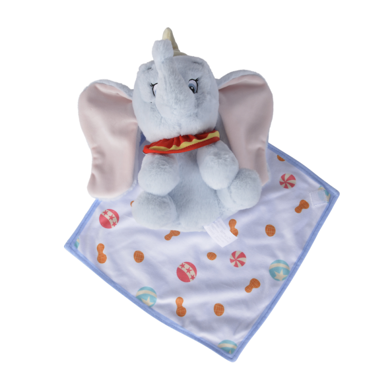  dumbo léléphant peluche couverture bleu 25 cm 